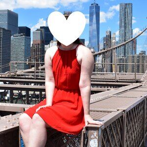 Francesca's LUSH Red Mini Flowy Dress - Size L